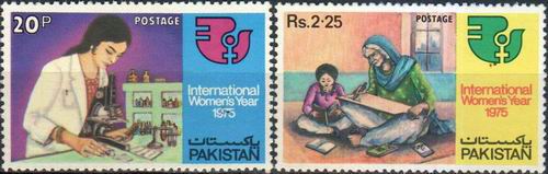 (image for) Pakistan Fdc 1975 Brochure & Stamps International Women's Year
