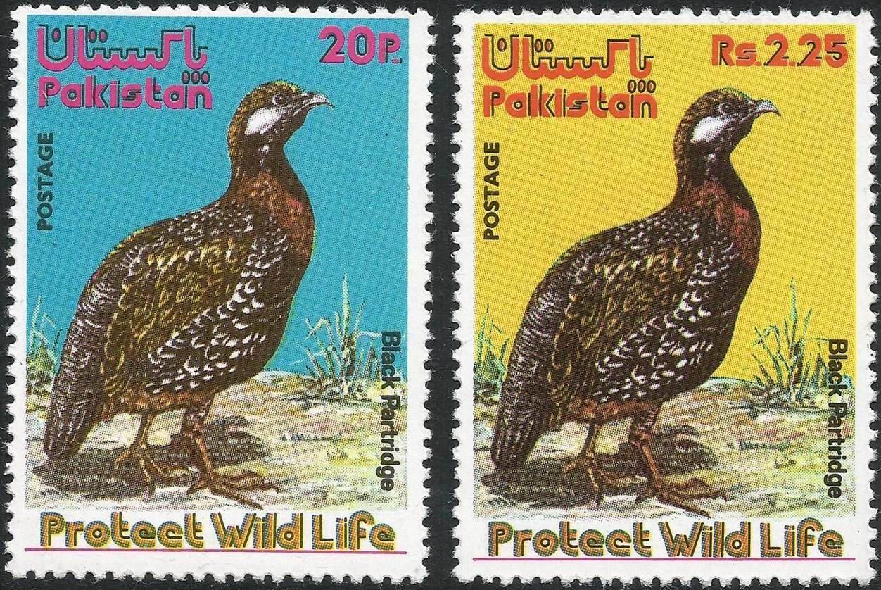 (image for) Pakistan Fdc 1975 Brochure & Stamps Black Partridge