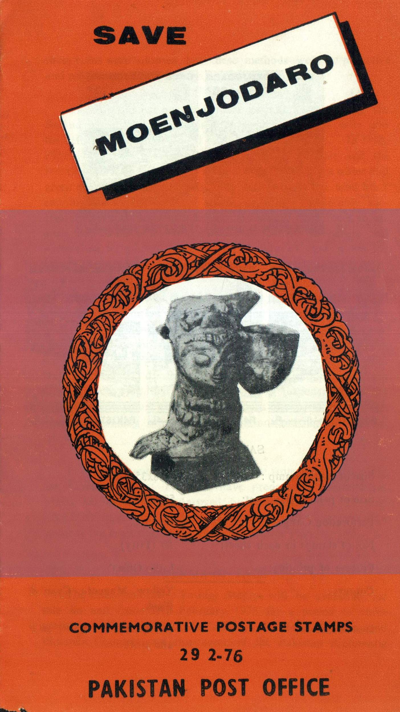 (image for) Pakistan Fdc 1976 Brochure & Stamps Save Moenjodaro Unesco