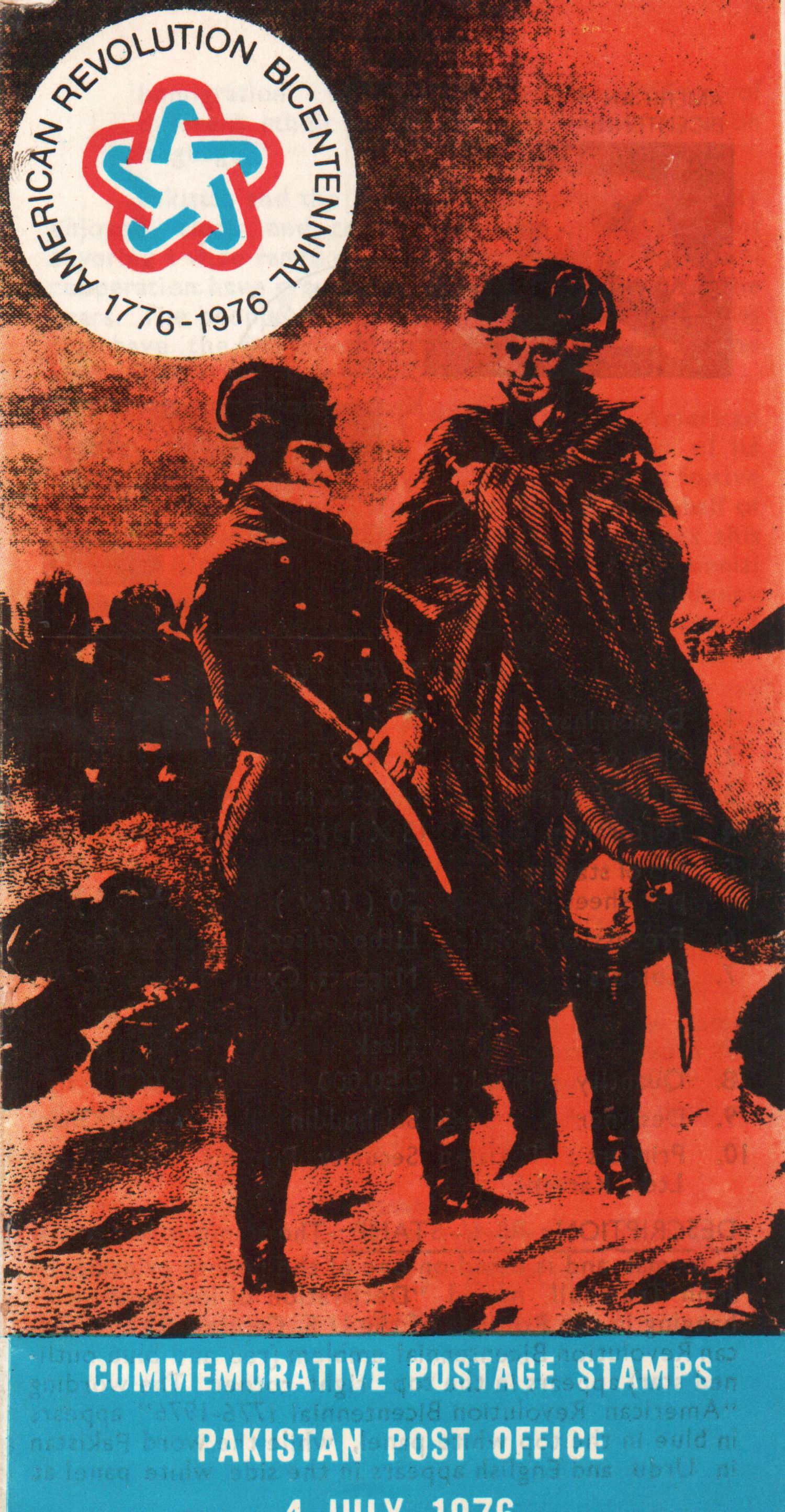 (image for) Pakistan Fdc 1976 Brochure Bicentenary of American Revolution