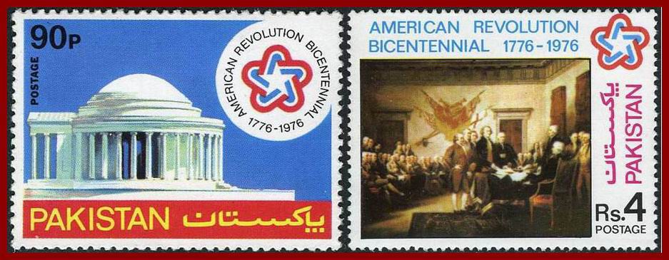 (image for) Pakistan Fdc 1976 Brochure Bicentenary of American Revolution