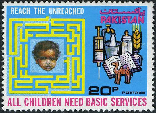 (image for) Pakistan Fdc 1976 Brochure & Stamp Universal Children's Day