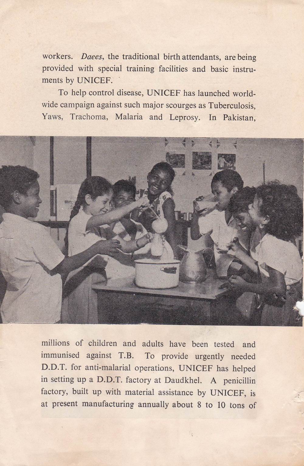 (image for) Pakistan Fdc 1962 Brochure & Stamps Unicef