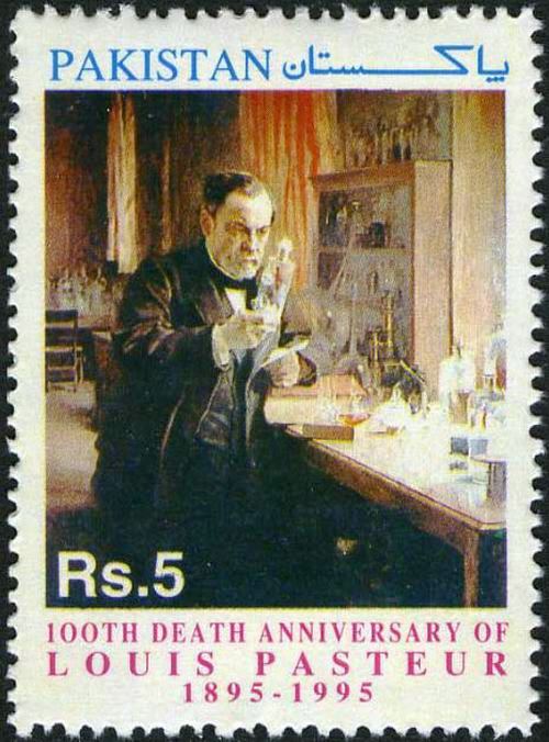 (image for) Pakistan Fdc 1995 Brochure Stamp Bacteriologist Louis Pasteur
