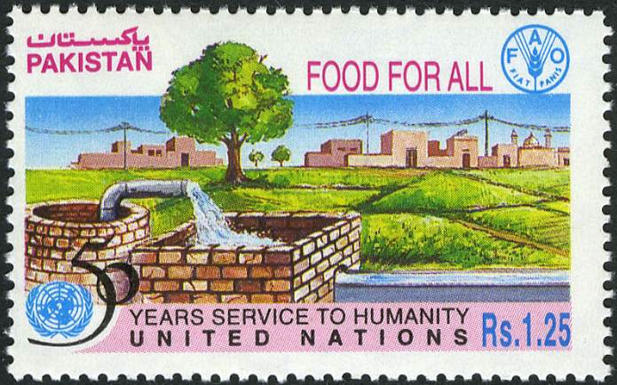 (image for) Pakistan Fdc 1995 Brochure Stamp United Nation Food For All FAO