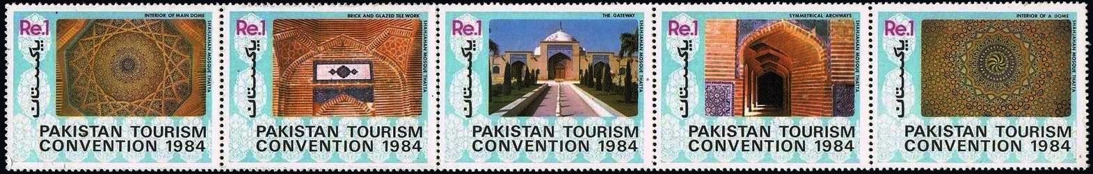 (image for) Pakistan Fdc 1984 Brochure & Stamps Shah Jehan Mosque Thatta
