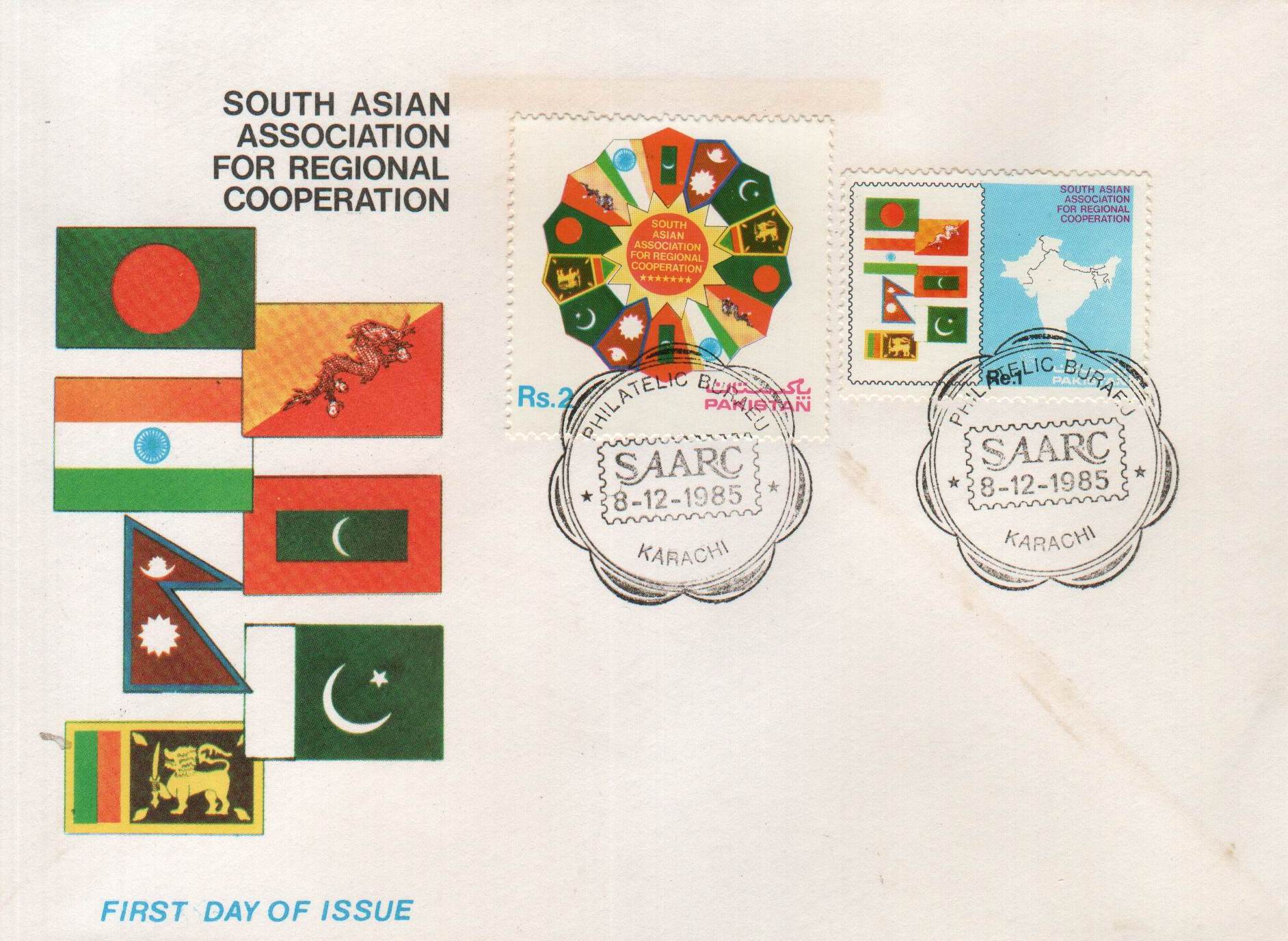 Pakistan Fdc 1985 Brochure & Stamps Saarc Summit Dhaka - Click Image to Close