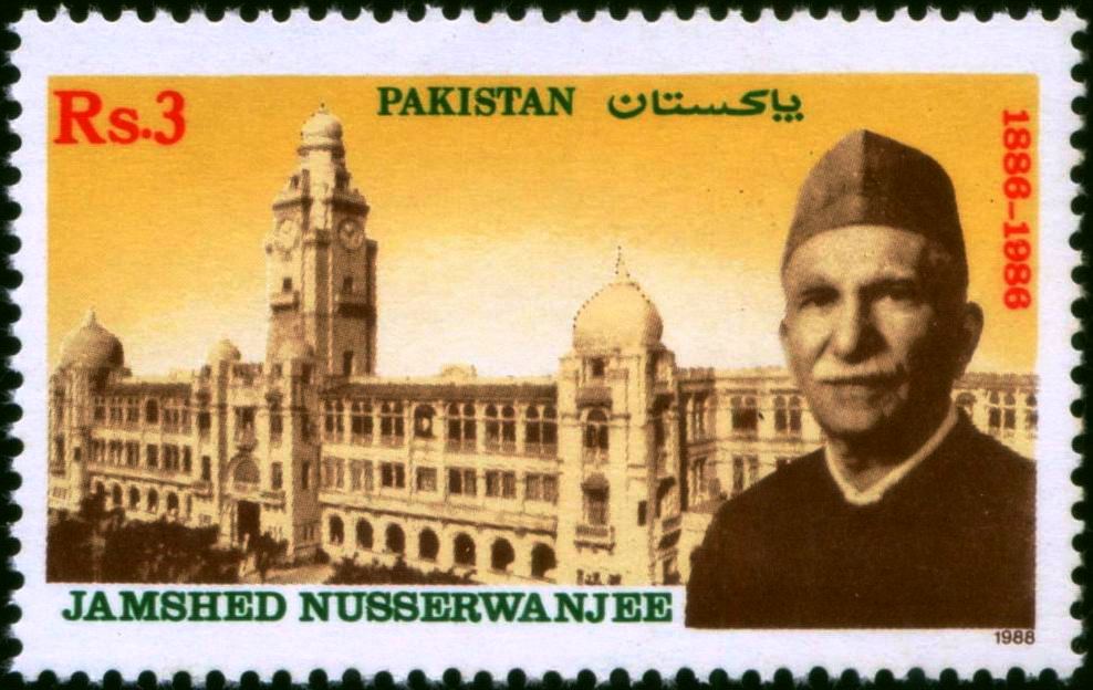 (image for) Pakistan Fdc 1988 Brochure & Stamp Jamshed Nusserwanjee Mehta