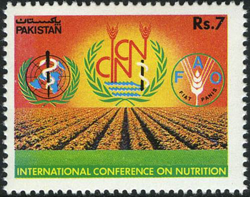 (image for) Pakistan Fdc 1992 Brochure Stamp Conference Nutrition
