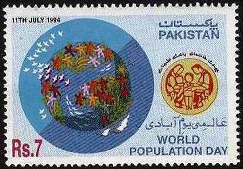(image for) Pakistan Fdc 1994 Brochure Stamp World Population Day
