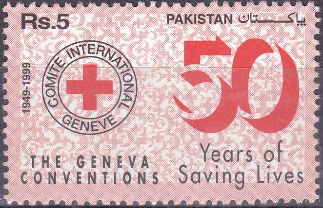 Pakistan Fdc 1999 Brochure & Stamps Geneva Conventions Red Cross - Click Image to Close