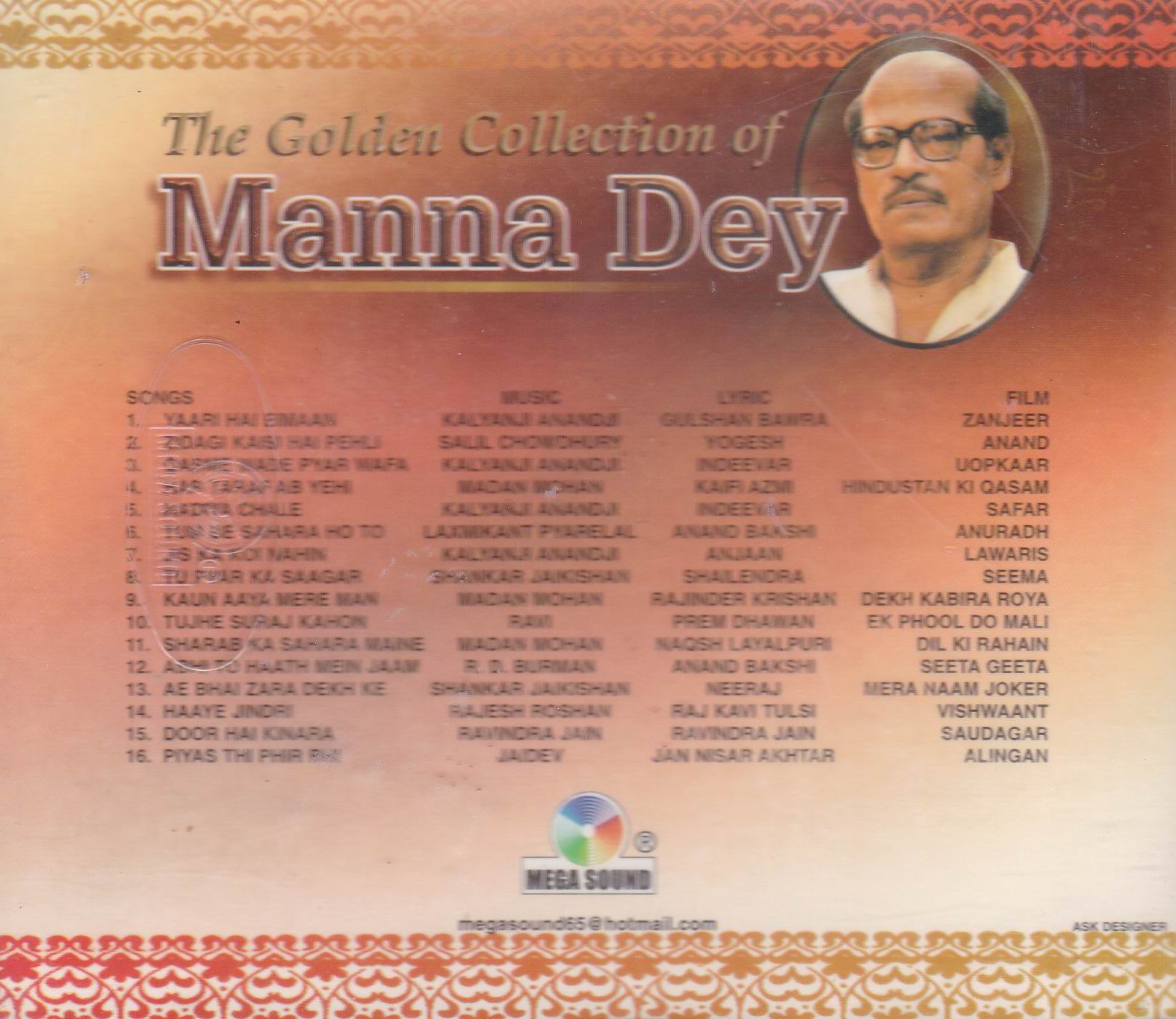 (image for) The Golden Collection Of Manna Day MS Cd Superb Recording