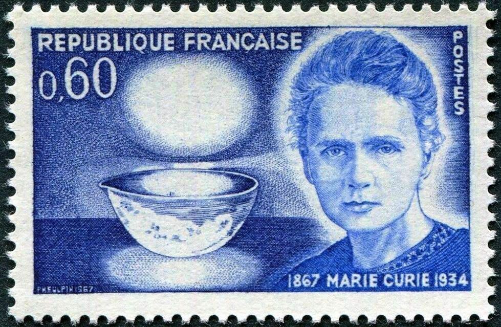 (image for) France 1967 Stamp Marie Curie Nobel Prize Winner MNH