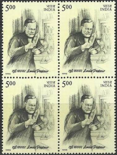 (image for) India 1995 Stamps Louis Pasteur Microbiologist Medicine Rabbies