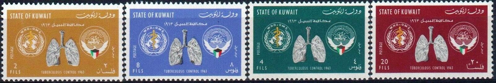 (image for) Kuwait 1963 Stamps Fight Against Tuberculosis / TB MNH