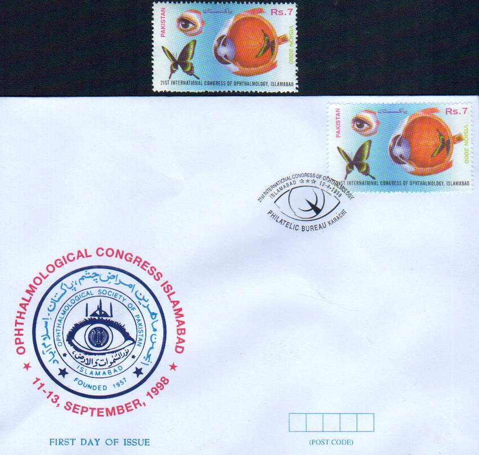 (image for) Pakistan Fdc 1998 & Stamp Congress Of Ophthalmology