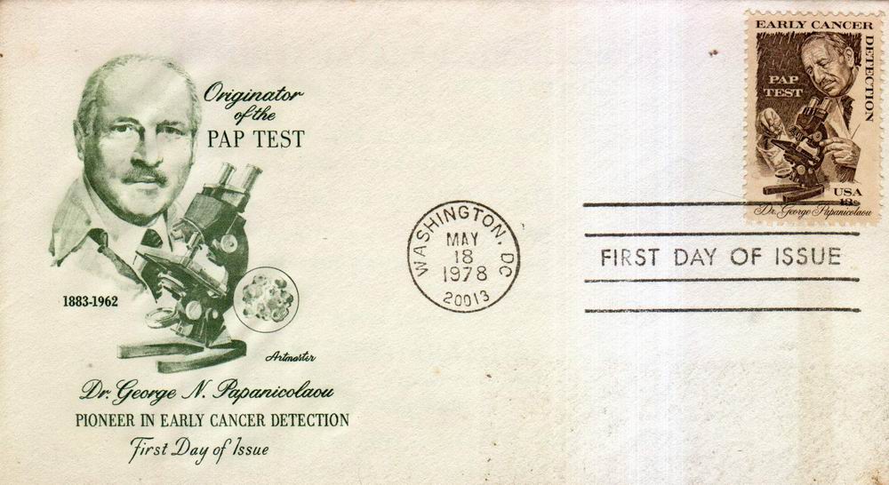 (image for) USA Fdc 1978 Pioneer In Early Cancer Detection.