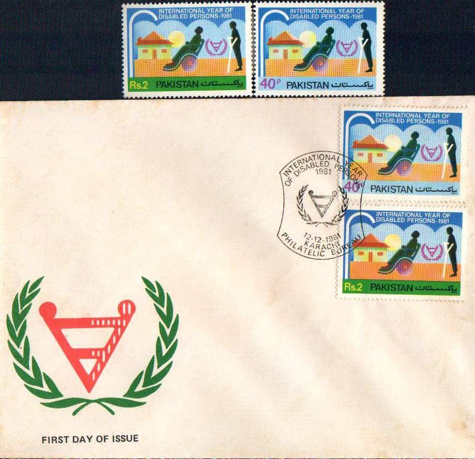 (image for) Pakistan Fdc 1981 & Stamp International Year Of Disabled