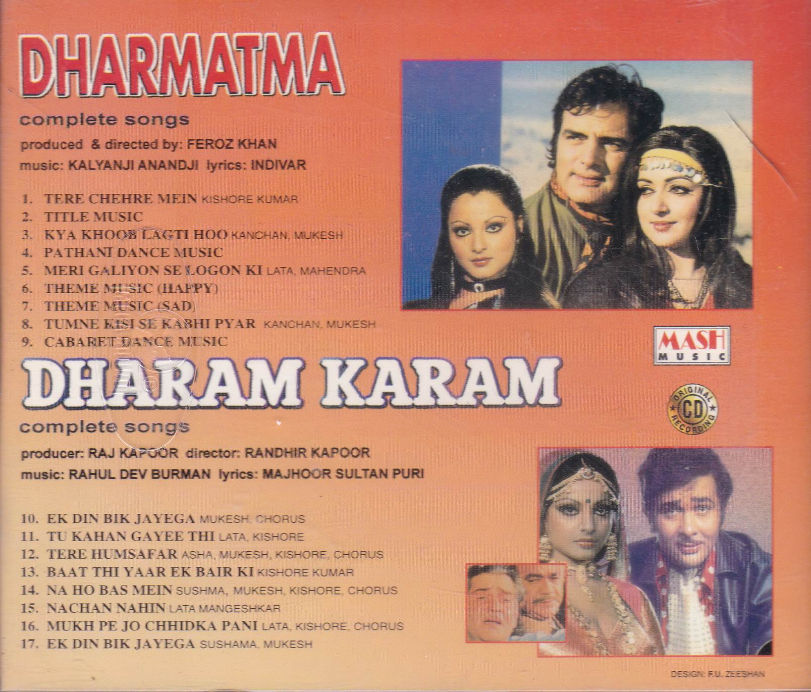(image for) Indian Cd Dharmatma Dharam Karam Mash Cd