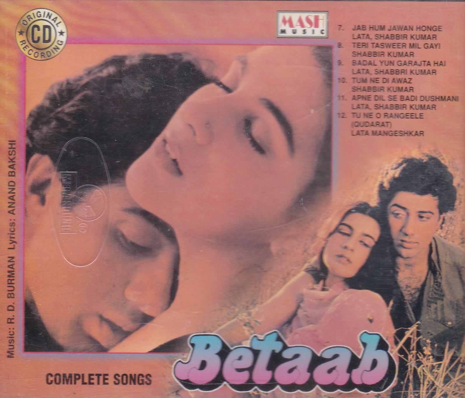 (image for) Indian Cd Hero Betaab Mash CD