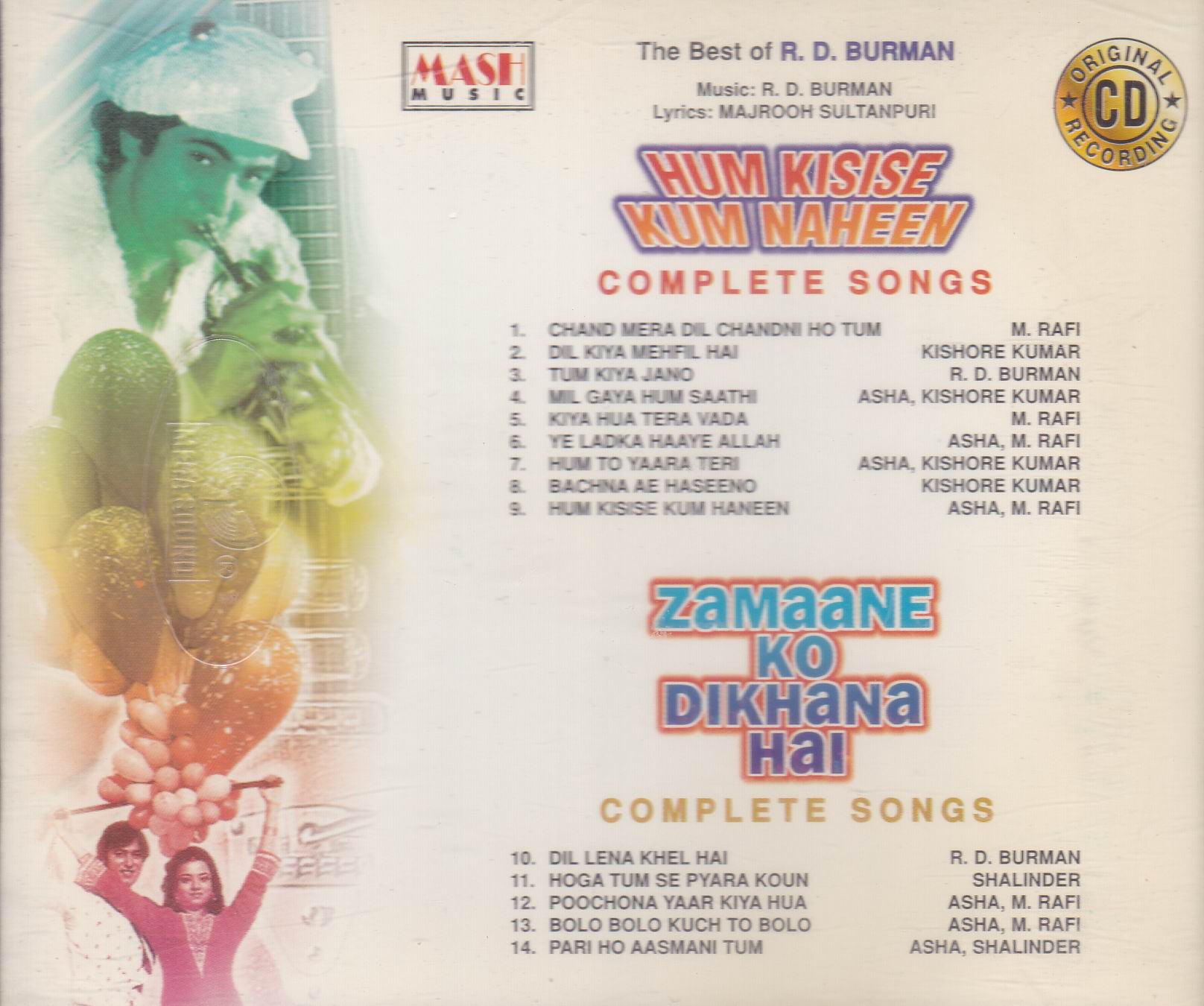 (image for) Indian Cd Hum Kisi Se Kum Nahin Zamane Ko Dikhane Hai Mash CD