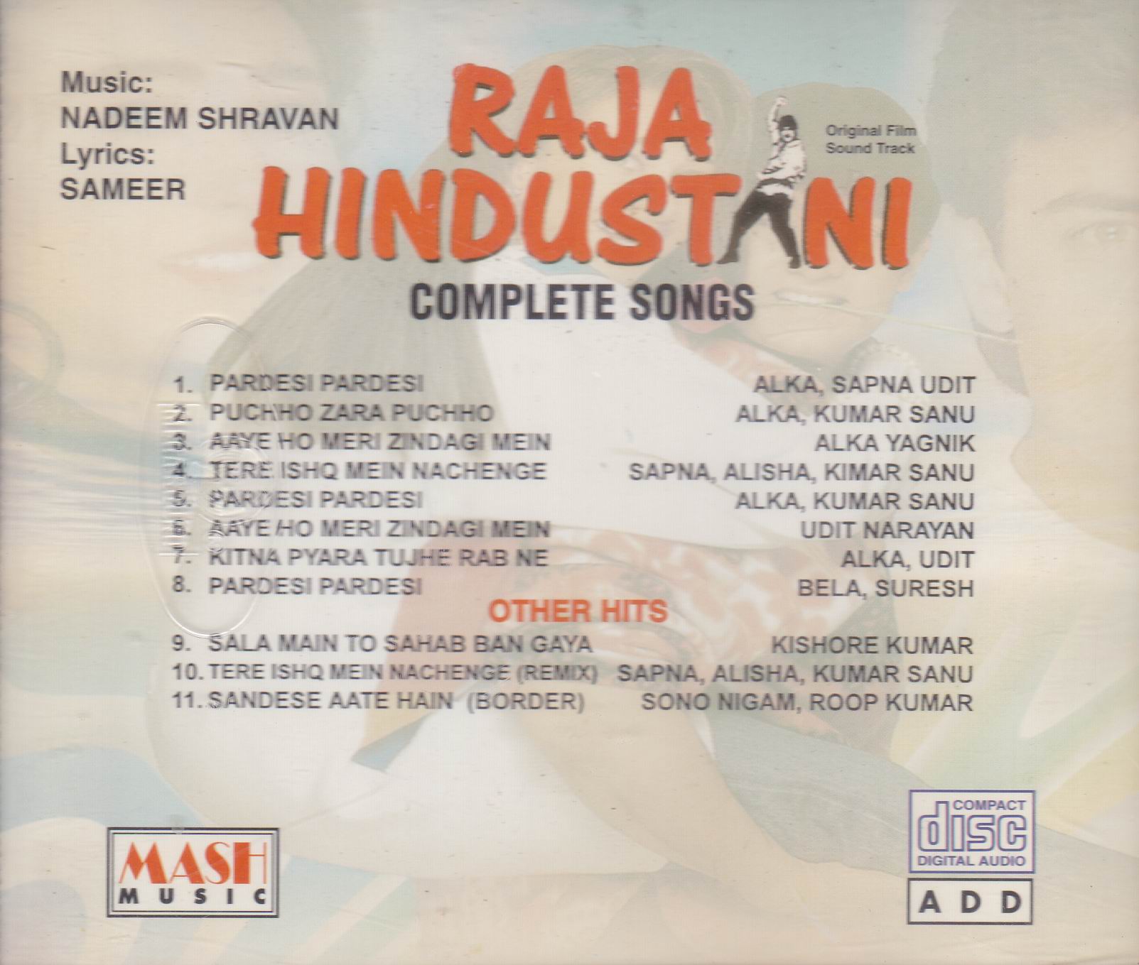 (image for) Indian Cd Raja Hindustani Mash Music