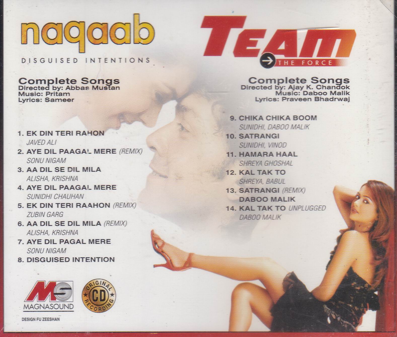 (image for) Indian Cd Naqaab Team The Force Magnasound Cd