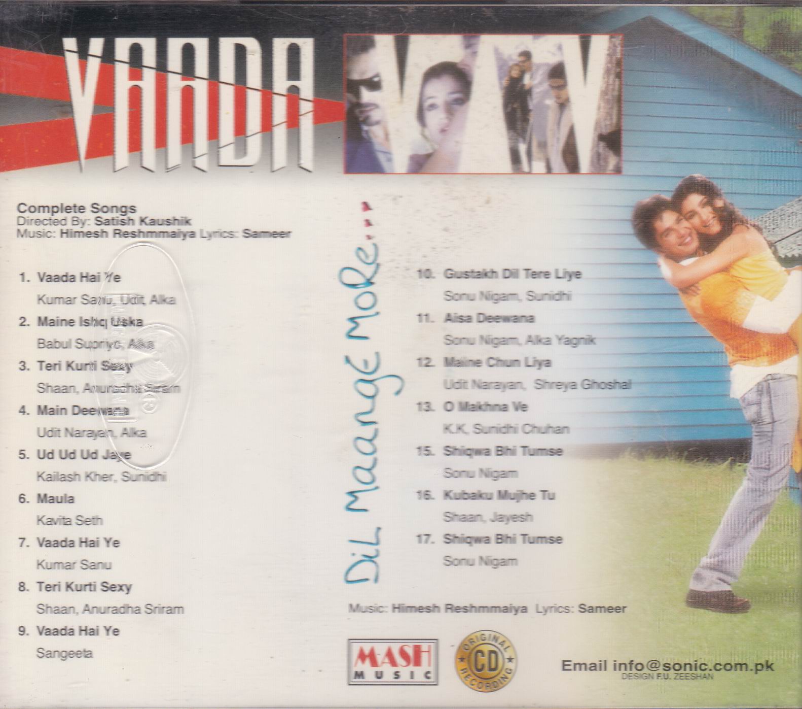 (image for) Indian Cd Vaada Dil Maange More Mash Cd