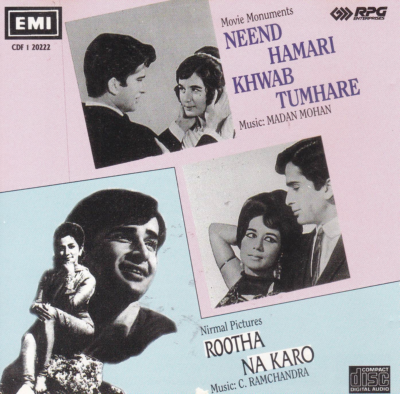 (image for) Indian Cd Neend Hamari Khwab Tumhare Rootha Na Karo EMI CD