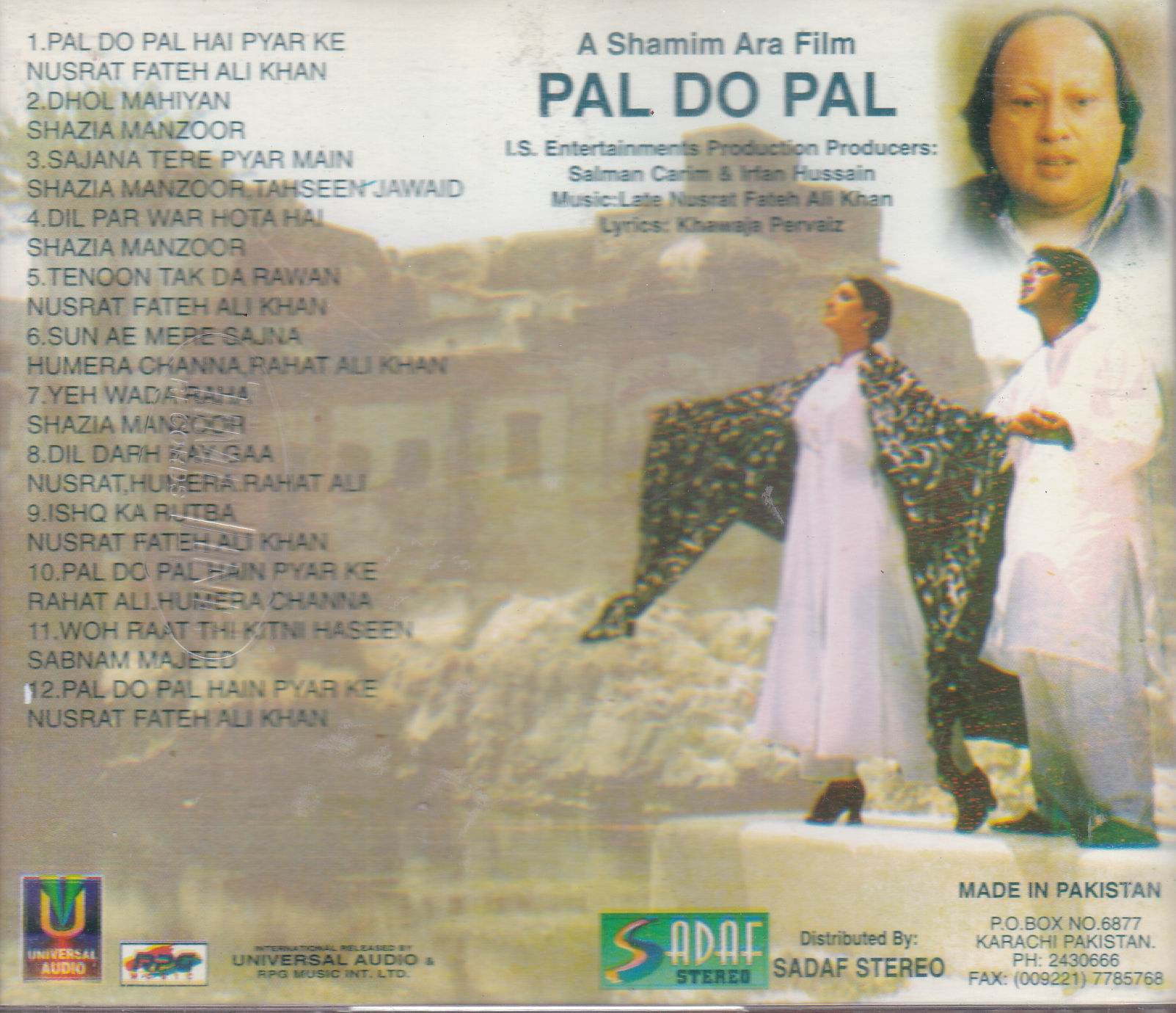 (image for) Indian Cd Pal Do Pal Nusrat Fateh Ali Khan Universal CD