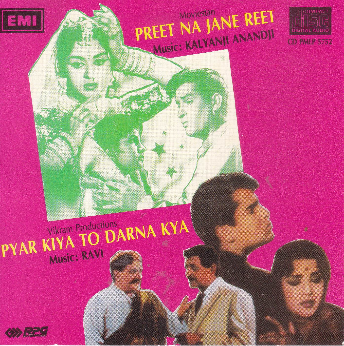 (image for) Indian Cd Preet Na Jane Reet Pyar Kiya to Darna Kya EMI CD