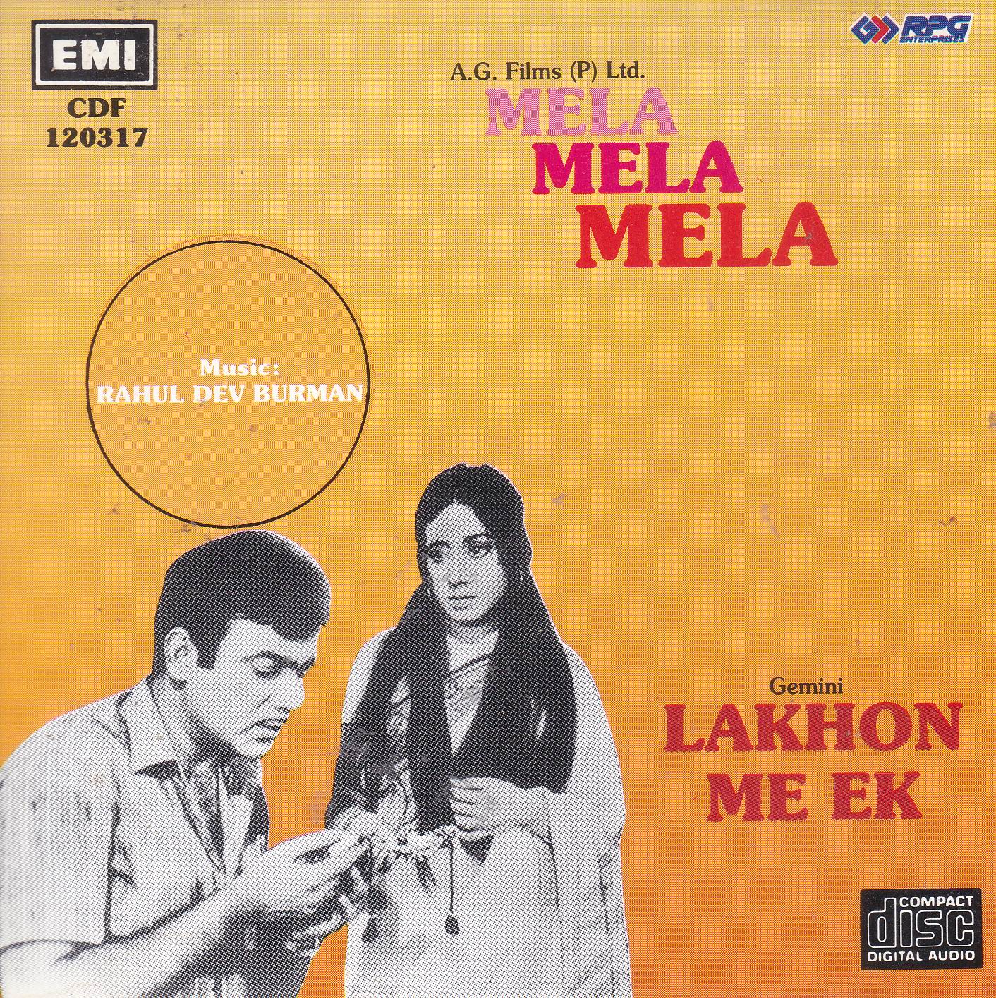 (image for) Indian Cd Mela Lakhon Mein Ek EMI CD