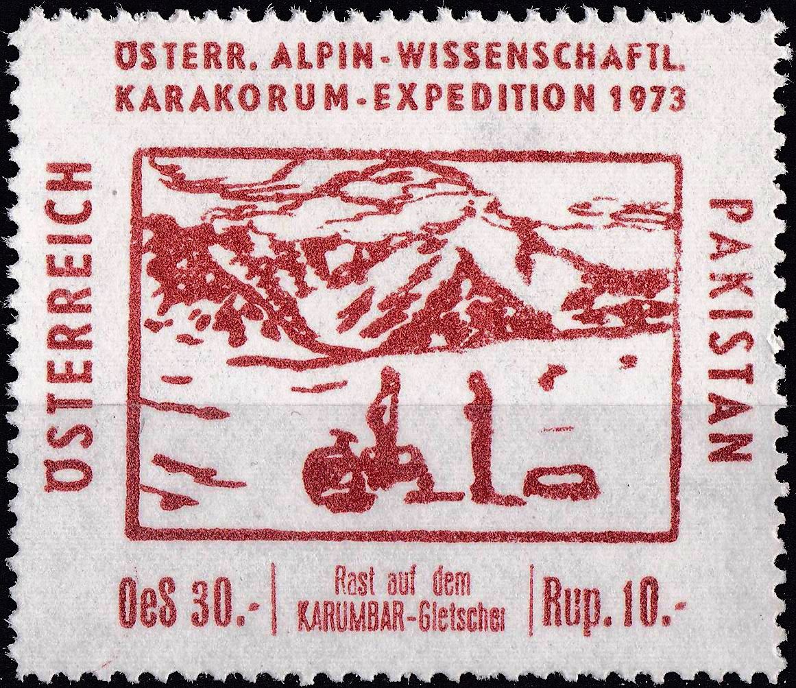 Austria 1973 Stamp Karakoram Expedition