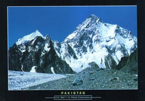 (image for) Pakistan Beautiful Postcard K2 Largest Pyramid Of The World
