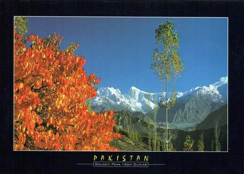 (image for) Pakistan Beautiful Postcard Golden Peak 7027M