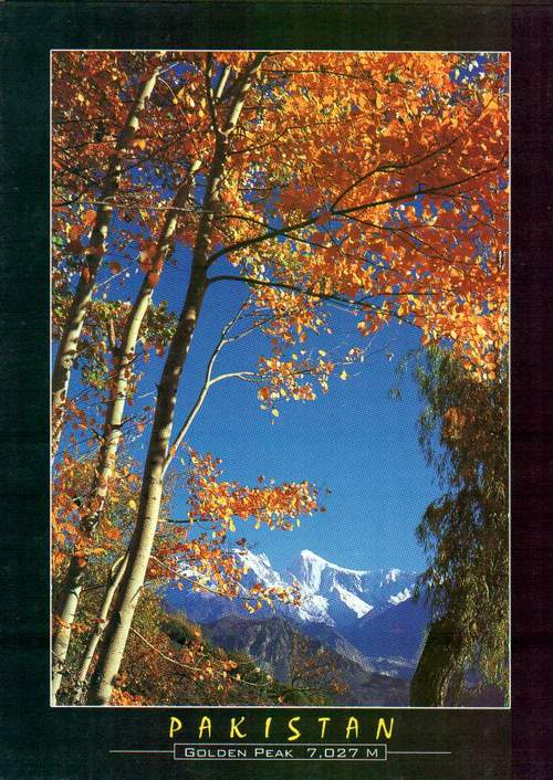 (image for) Pakistan Beautiful Postcard Golden Peak 7027M