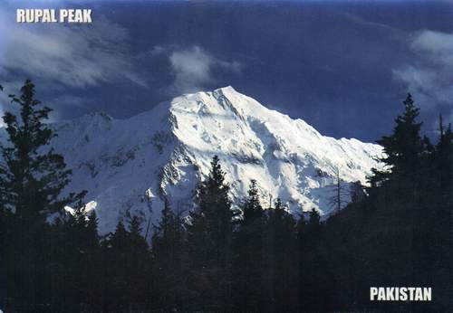 (image for) Pakistan Beautiful Postcard Rupal Peak