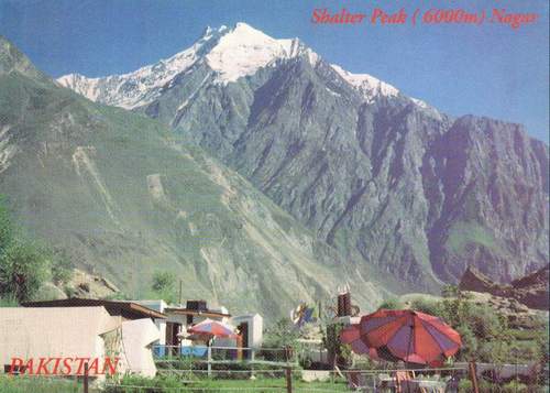 (image for) Pakistan Beautiful Postcard Shalter Peaks