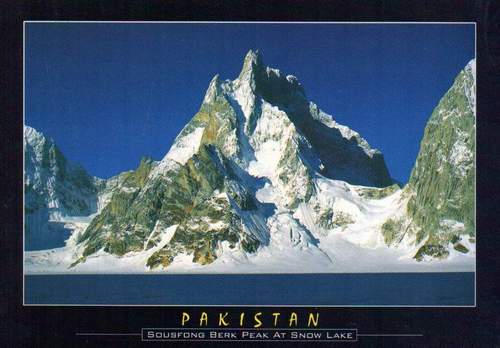 (image for) Pakistan Beautiful Postcard Sousfong Berk Peak