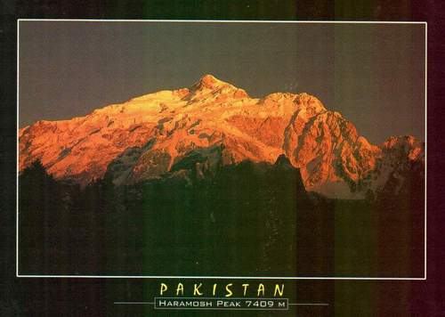 (image for) Pakistan Beautiful Postcard Haramosh Peaks