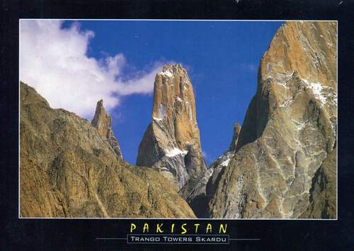 (image for) Pakistan Beautiful Postcard Trango Towers 6239m