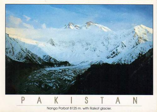 (image for) Pakistan Beautiful Postcard Nanga Parbat 8125M