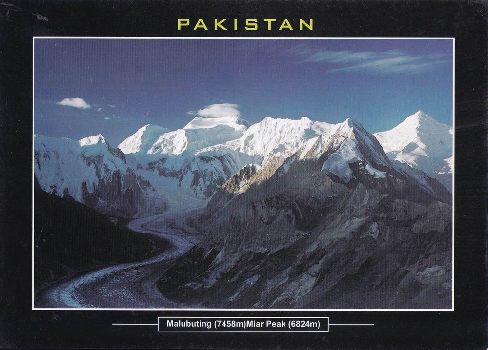 (image for) Pakistan Beautiful Postcard Malubuting Peak 7458M