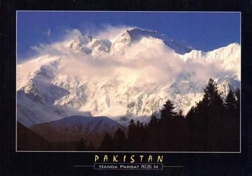 (image for) Pakistan Beautiful Postcard Nanga Parbat 8125M