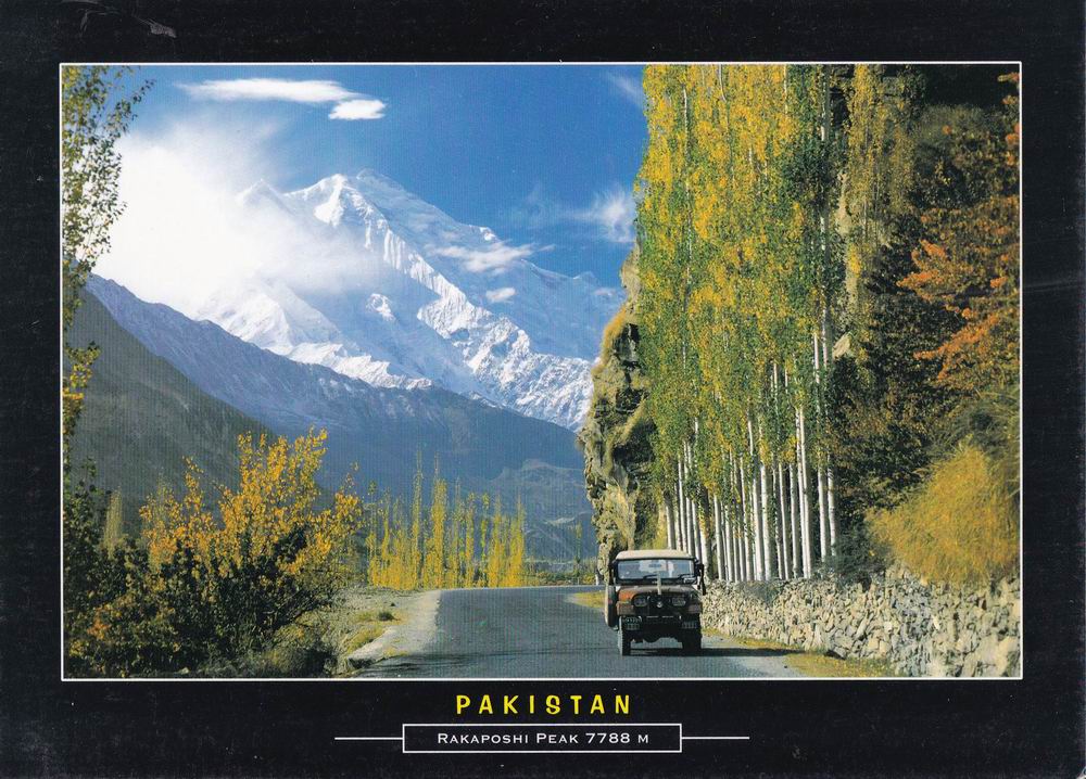 (image for) Pakistan Beautiful Postcard Mount Rakaposhi 7788 M