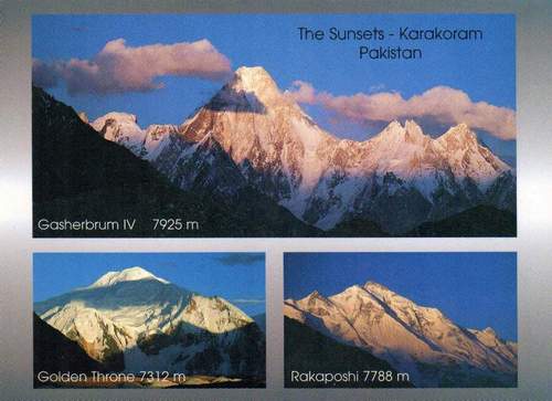 (image for) Pakistan Beautiful Postcard Karakoram Range