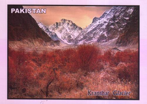 (image for) Pakistan Beautiful Postcard Korambar Glacier