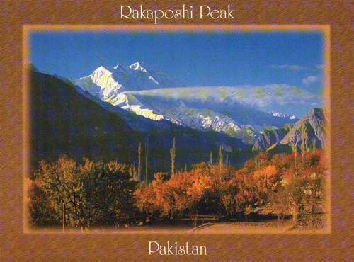 (image for) Pakistan Beautiful Postcard Mount Rakaposhi 7788 M