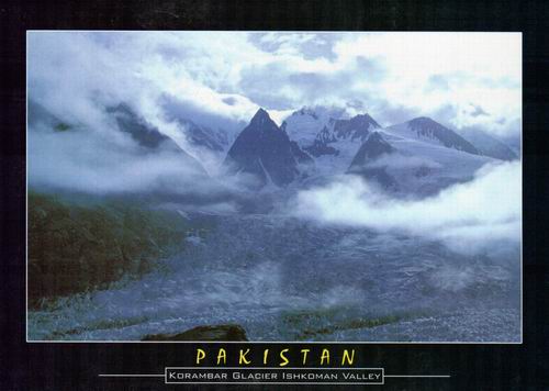 (image for) Pakistan Beautiful Postcard Korambar Glacier