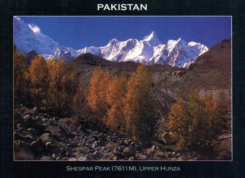 (image for) Pakistan Beautiful Postcard Shisper Peak 7611 M